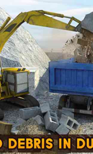 Hill Excavator Mining Truck 3D 1