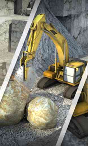 Hill Excavator Mining Truck 3D 3