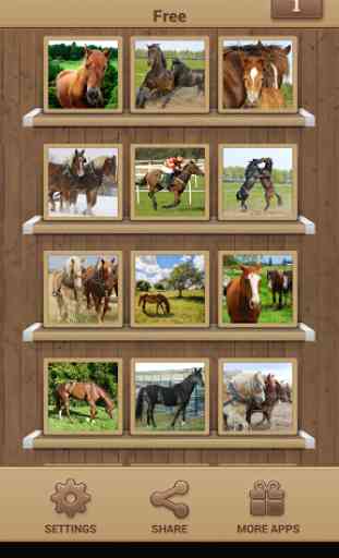 Horse Puzzles Free 1