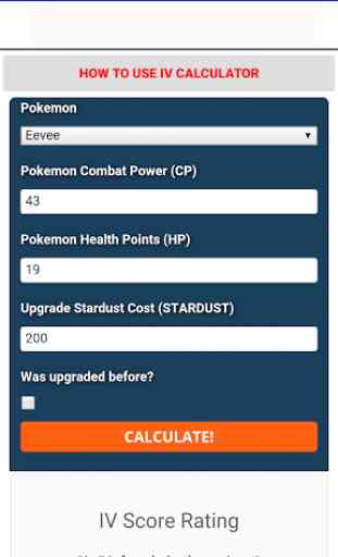 IV Calculator for Pokemon GO 2