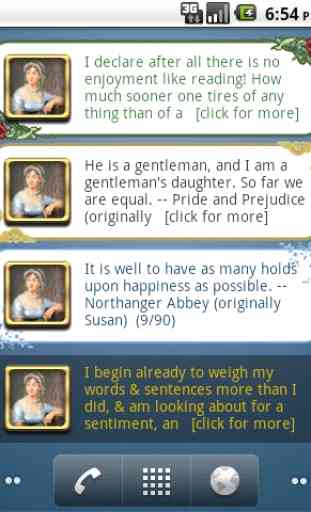Jane Austen Quotes with Widget 3
