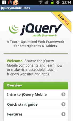 jQuery mobile 1.1.0 Demos&docs 1