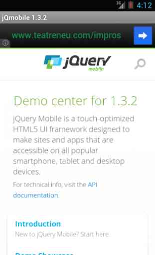 jQuery mobile 1.3.2 Demos&docs 1