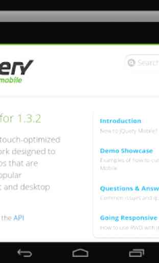 jQuery mobile 1.3.2 Demos&docs 3
