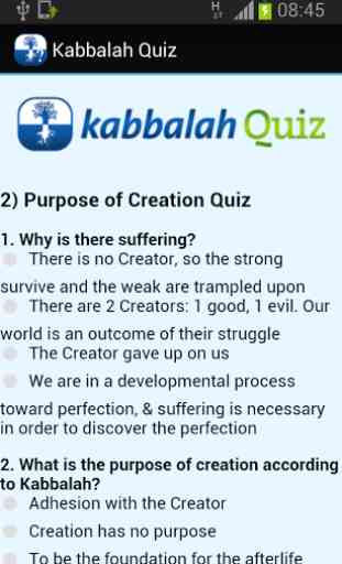Kabbalah Quiz 2