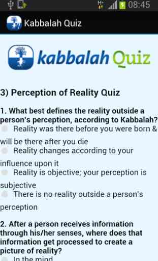 Kabbalah Quiz 3