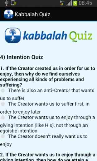 Kabbalah Quiz 4