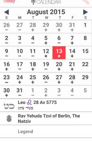 Kabbalistic Calendar 1