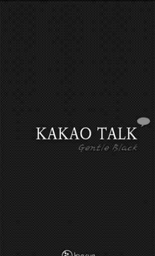 KakaoTalk Gentle Black Theme 1