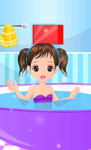 Little Girl Bathing 1