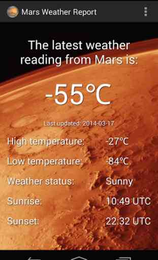 Mars Weather Report 1