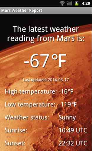 Mars Weather Report 4