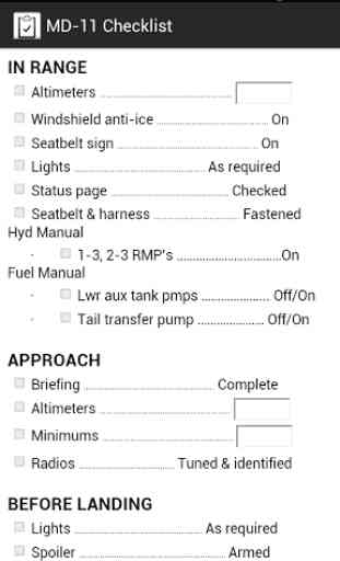 MD-11 Checklist 4