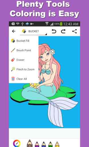 Mermaid Princess Coloring Game 2