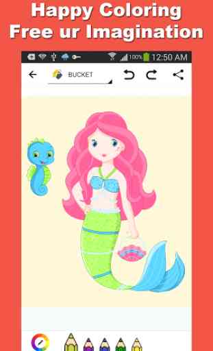 Mermaid Princess Coloring Game 3