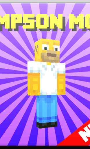 New The Simpson Mod For MCPE 1