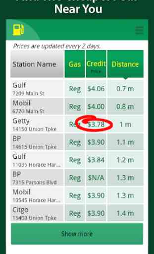 Simple Cheap Gas Prices Finder 2