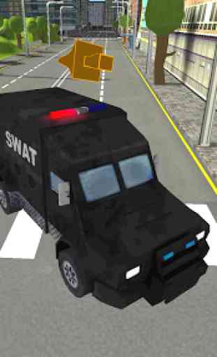SWAT Police Car Driver 3D 2