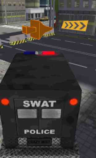 SWAT Police Car Driver 3D 3