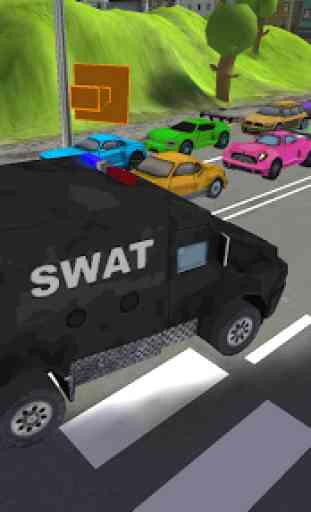 SWAT Police Car Driver 3D 4