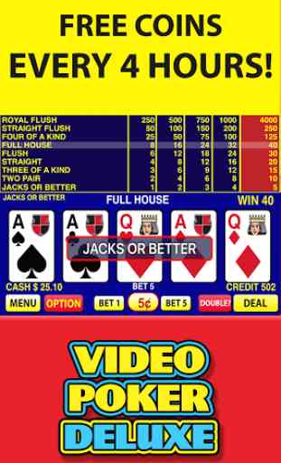 Video Poker Deluxe 3