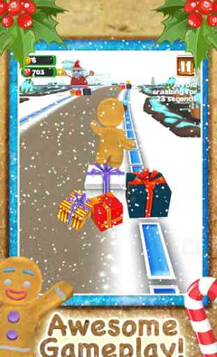 3D Gingerbread Dash Game FREE 2