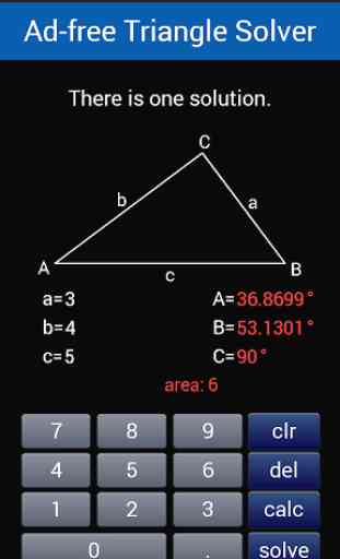 Ad-free Triangle Solver 2