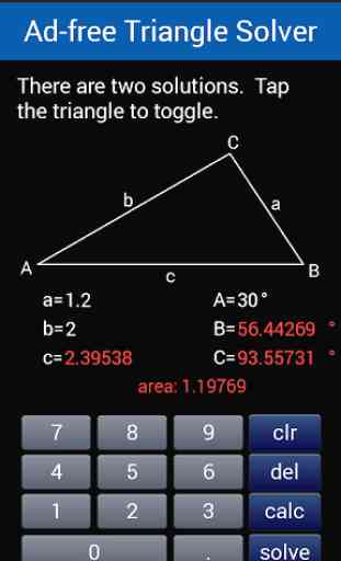 Ad-free Triangle Solver 4
