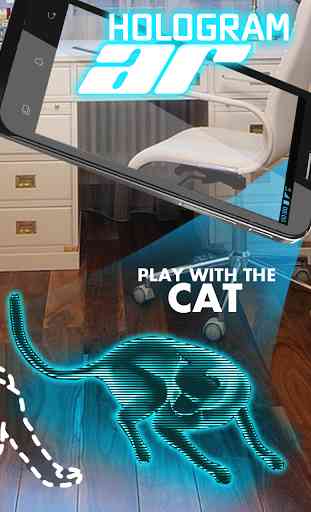 AR Hologram Cat Tom 2