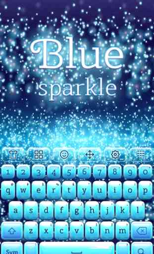Blue Sparkle Keyboard 1