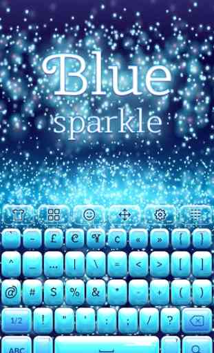 Blue Sparkle Keyboard 3