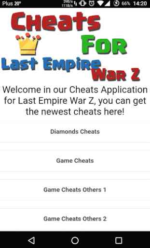 Cheats Tips Last Empire War Z 1