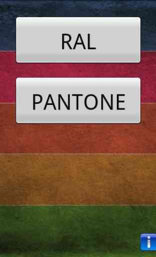 Color detector for RAL PANTONE 2
