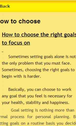 Correct Goal Settings 2