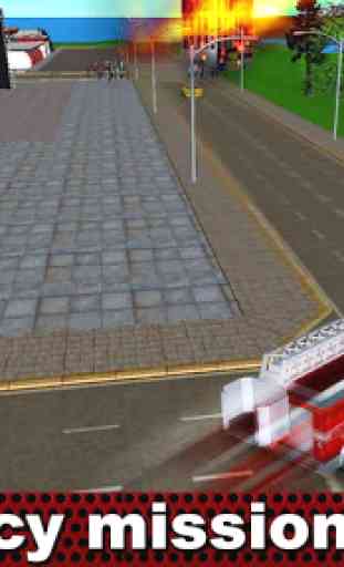 Fire Truck Emergency Driver 3D 4