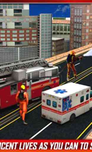 Fire Truck Rescue Service 3D 2
