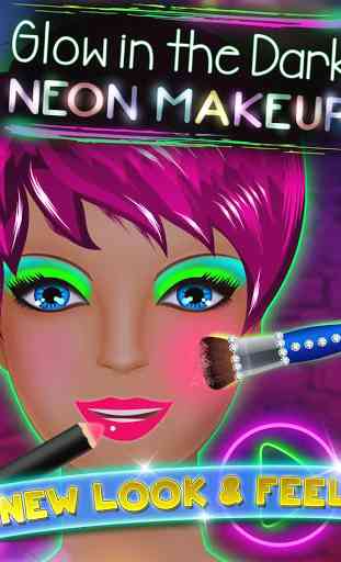 Glow in the Dark Neon Makeup 1