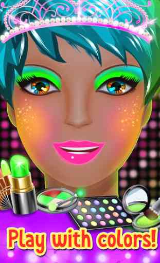 Glow in the Dark Neon Makeup 3