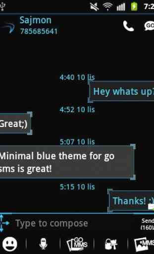 GO SMS Pro Theme Ice Minimal 3