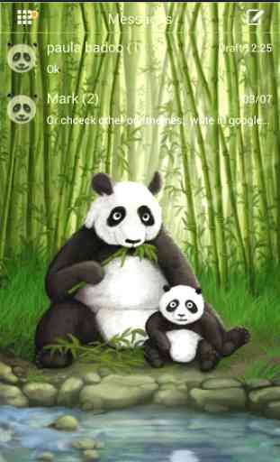 GO SMS Pro Theme Panda 1