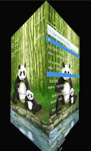 GO SMS Pro Theme Panda 3