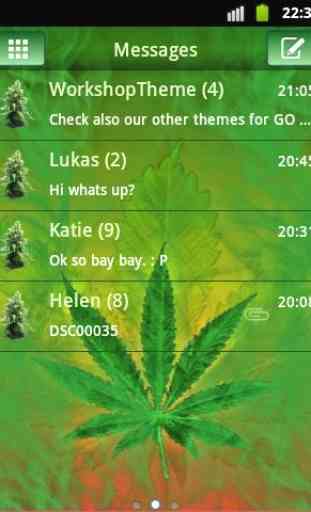 GO SMS Theme WEED GANJA 1