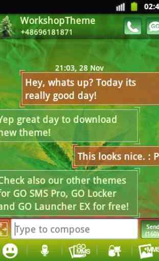 GO SMS Theme WEED GANJA 2