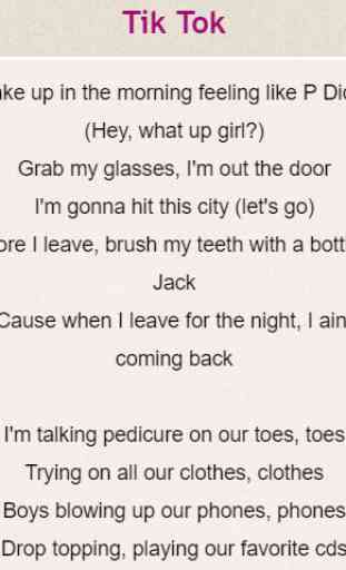 Kesha Lyrics 4