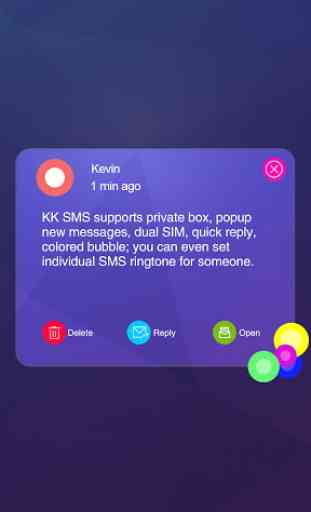 KK SMS Purple Theme 3