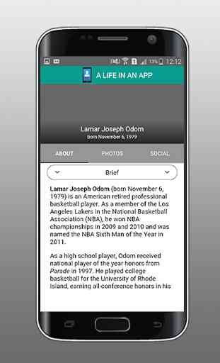 Lamar Odom - A LIFE IN  AN APP 1