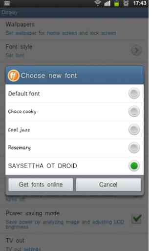 Lao font for Samsung Galaxy 4