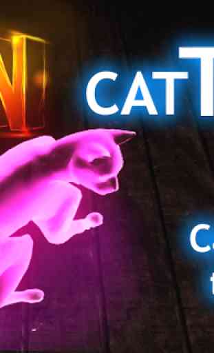 Neon Cat Tom Hologram 2