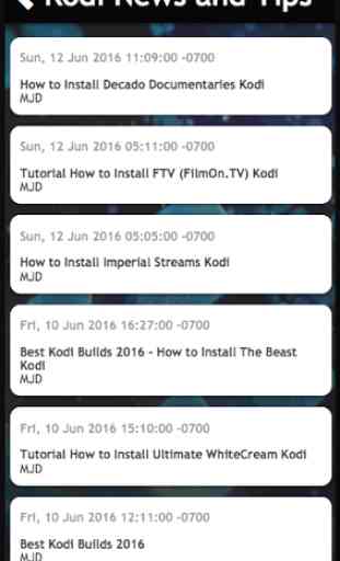 News and Tips for Kodi 3