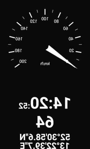 Speedometer analog digital HUD 4